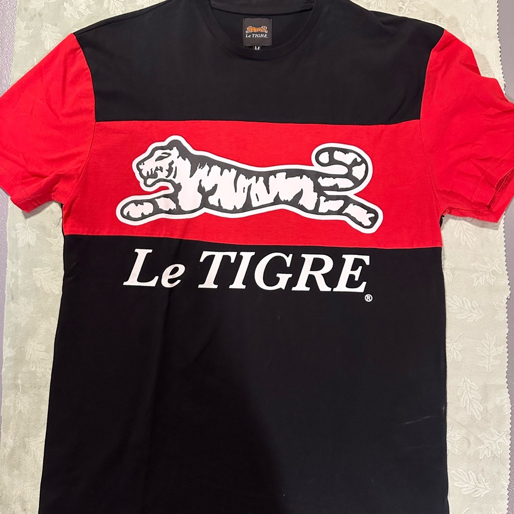 Le Tigre Black and Red Graphic Tee